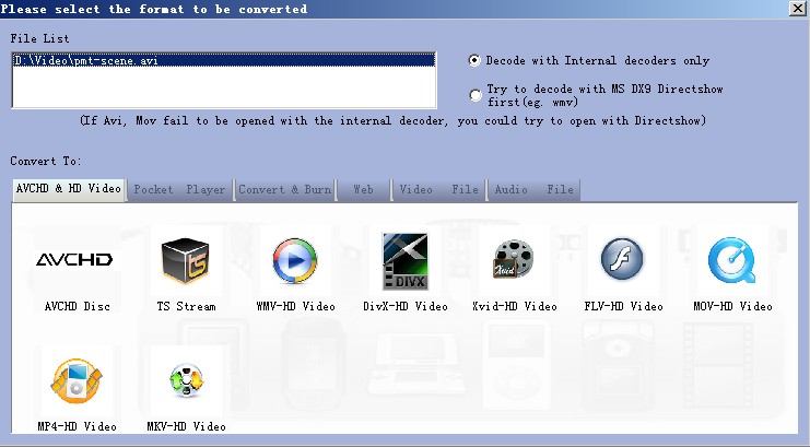 H.264 TS Converter for Windows