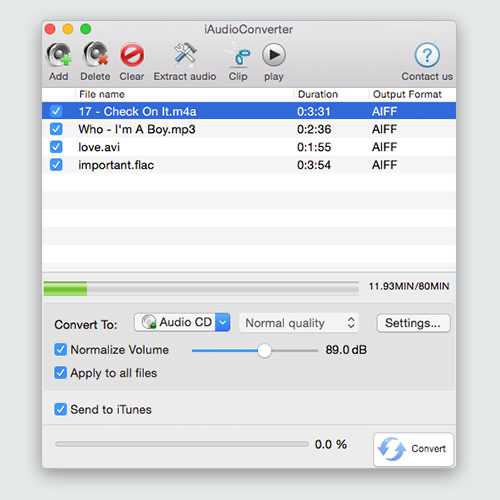 iAudioConverter for Mac