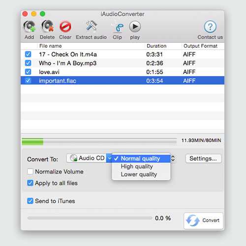 iAudioConverter for Mac