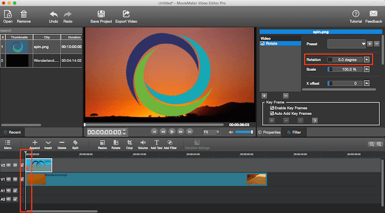 how to rotate video
